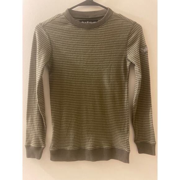 Quicksilver Kids Size Small 8/10 Long Sleeve Striped Shirt Crew Neck Play - Picture 1 of 7